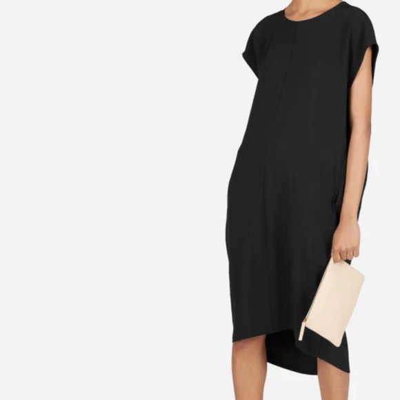 Everlane black dress | The Japanese GoWeave Cocoon Dress | size 2 - Picture 4 of 10